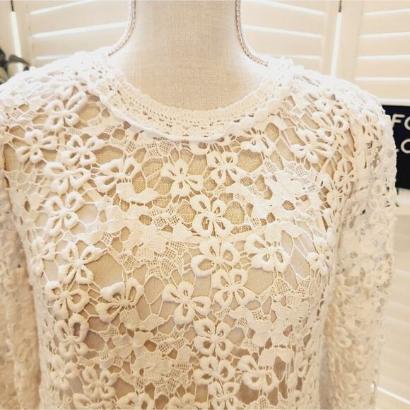 ETOILE ISABEL MARANT LACE PATTERN MINI DRESS  SIZE 38 (SMALL) - Picture 2 of 8